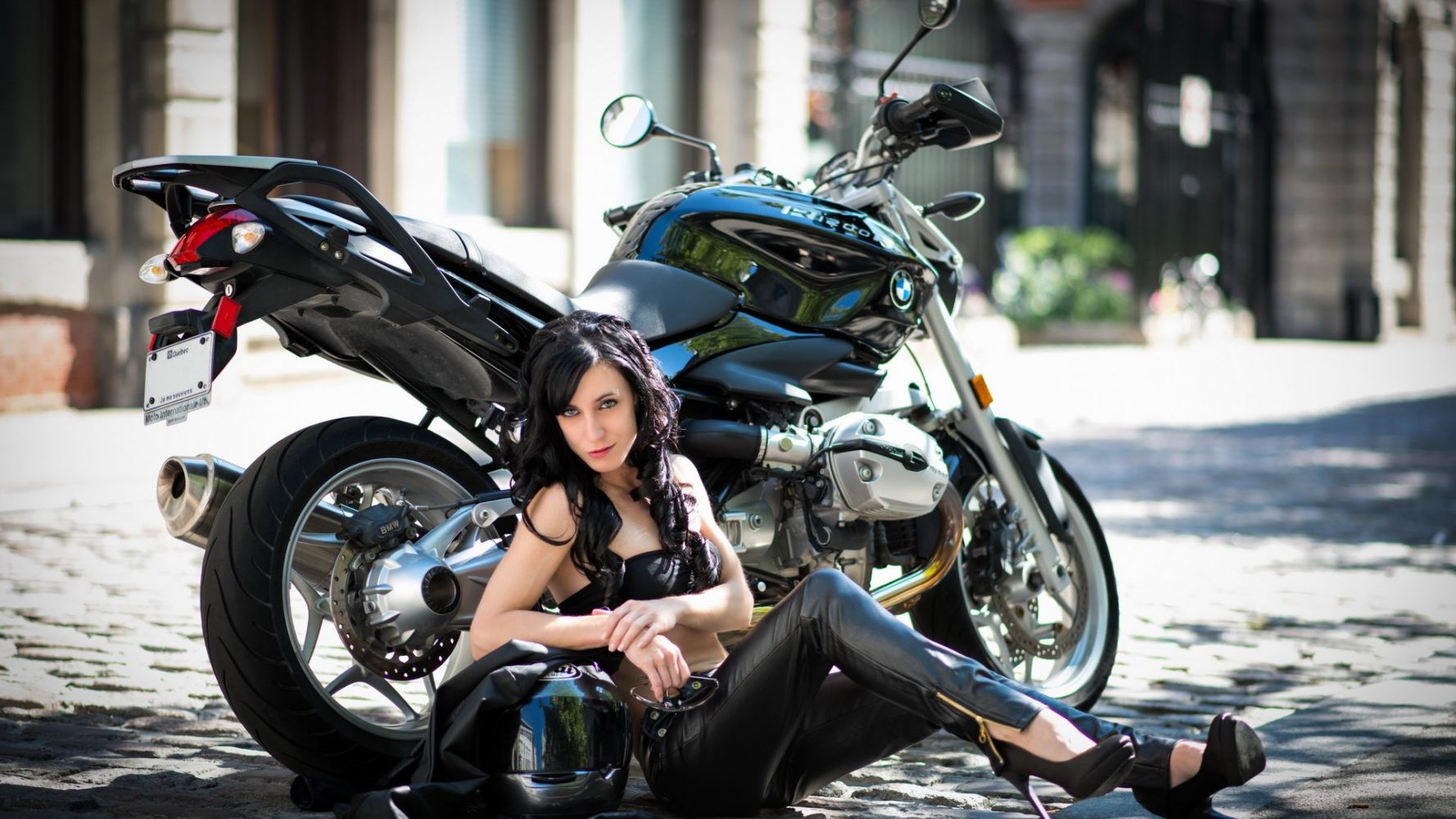 European women on bikes in Ibadan