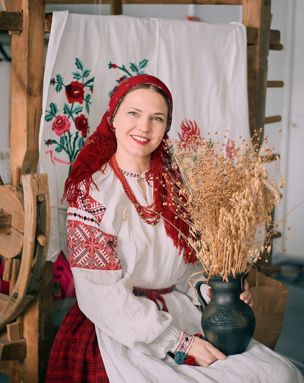 Women in Slavic costumes in Ibadan