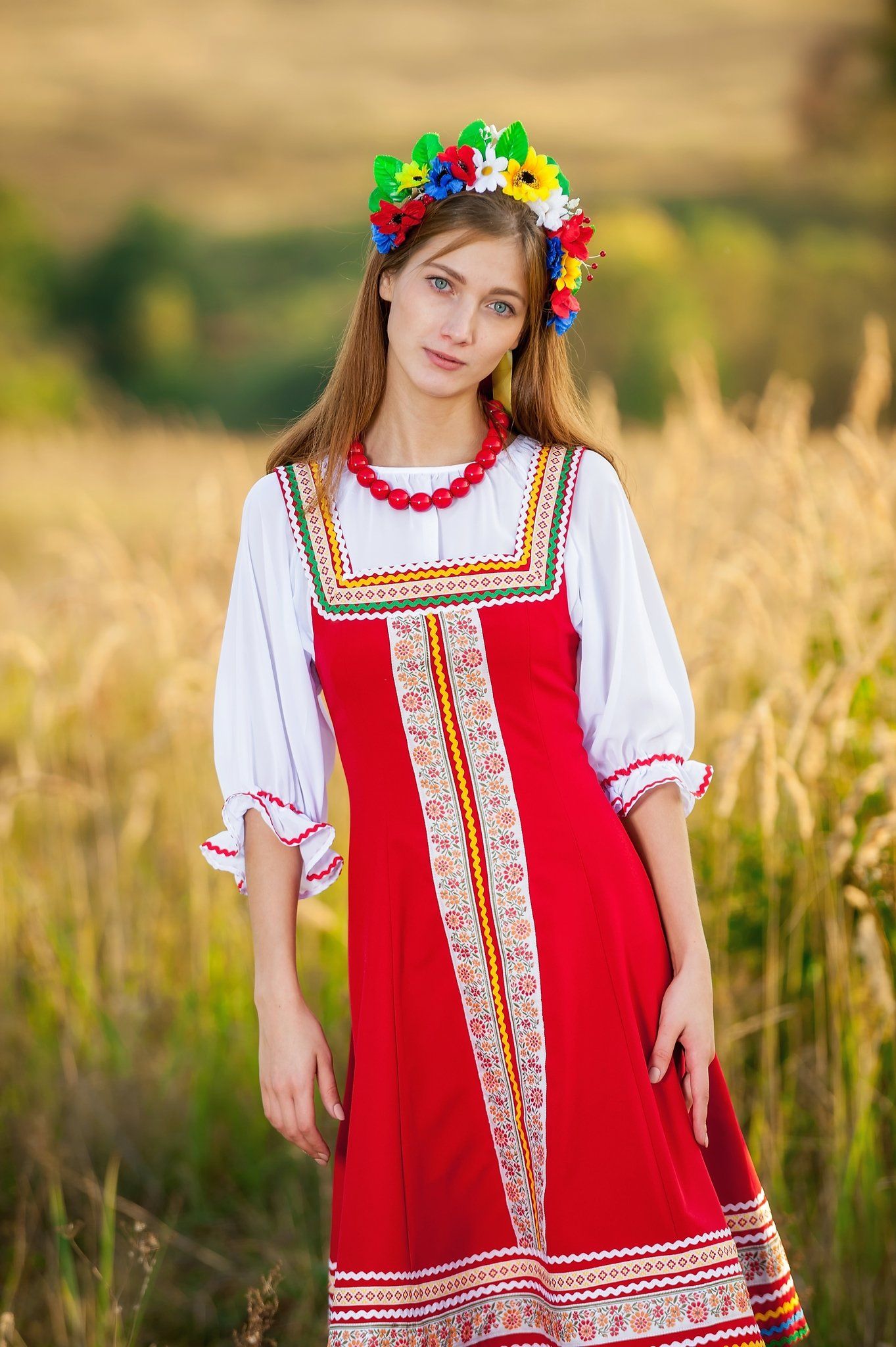 Women in Slavic costumes in Ibadan