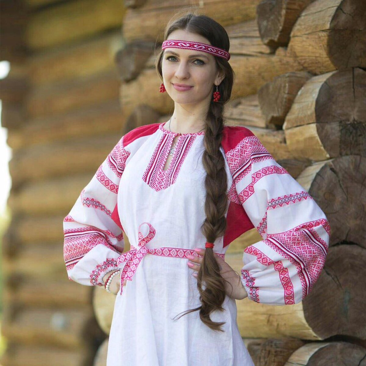 Girls in Slavic costumes in Ibadan
