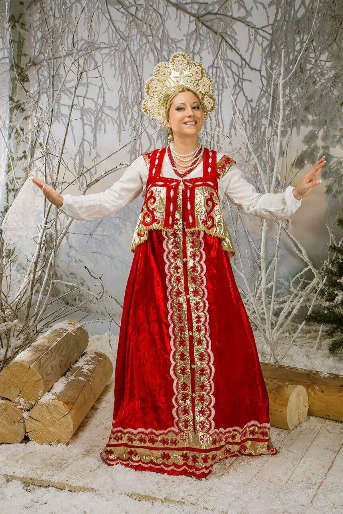 Girls in Slavic costumes in Ibadan