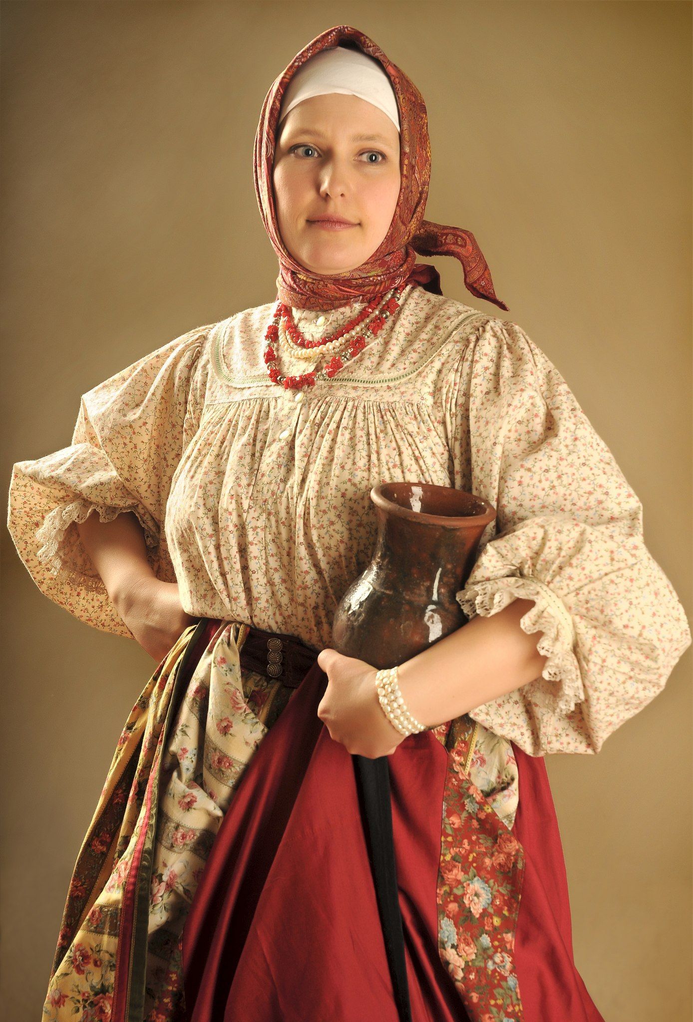 Girls in Slavic costumes in Ibadan