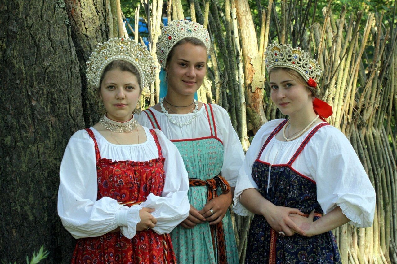Sexy model Girls in Slavic costumes in Ibadan